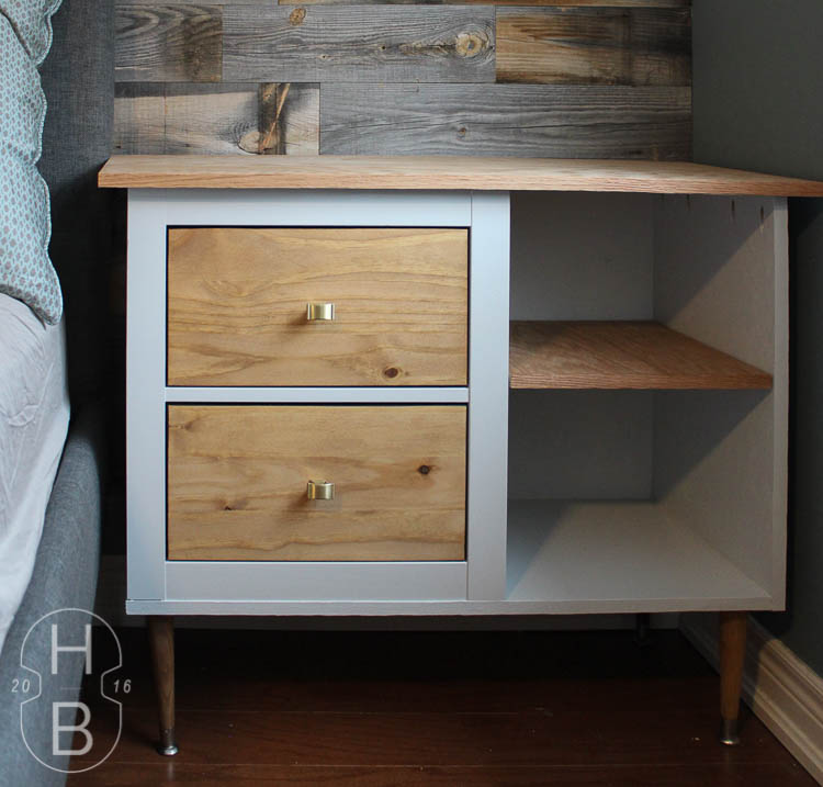 Ikea Hemnes Mid Century Modern Bedside Table Hack With PureBond Plywood